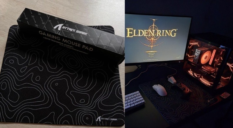 Mousepad Attack Shark CM02 com base antiderrapante