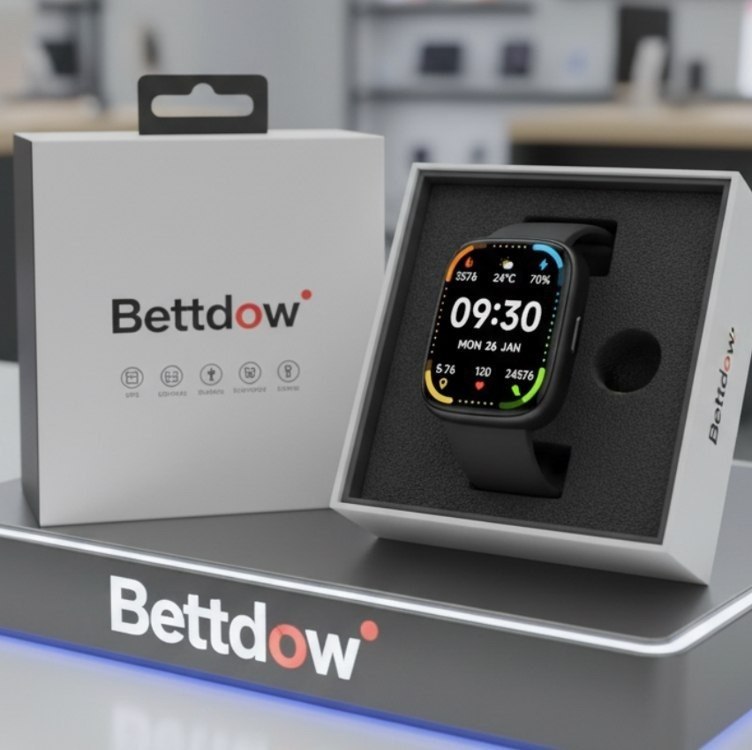 Bettdow SmartWatch com Ecrã Tátil, Alexa, à Prova d'Água IP68 e Modo Esportivo