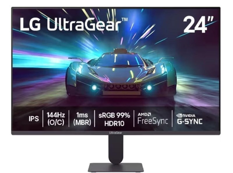 Monitor LG UltraGear 24" FHD com 144Hz e G-SYNC