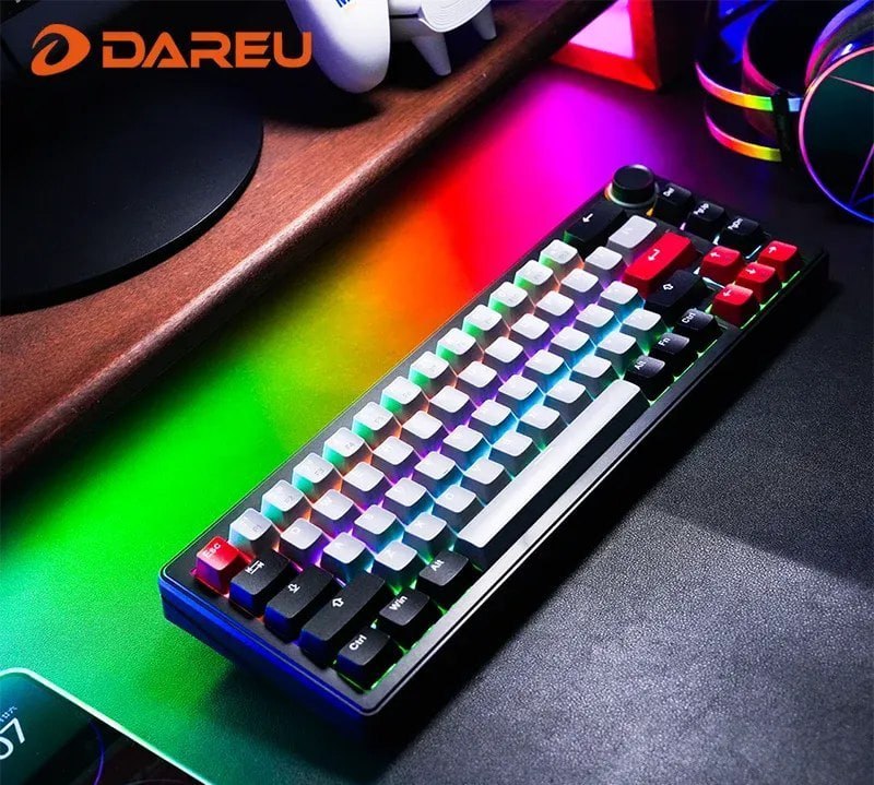 Teclado Mecânico Sem Fio DAREU Red Switch (4000mAh)
