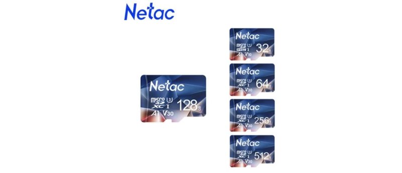 Cartão Micro SD Netac A1 Classe 10 UHS-1 128GB 100MB/s