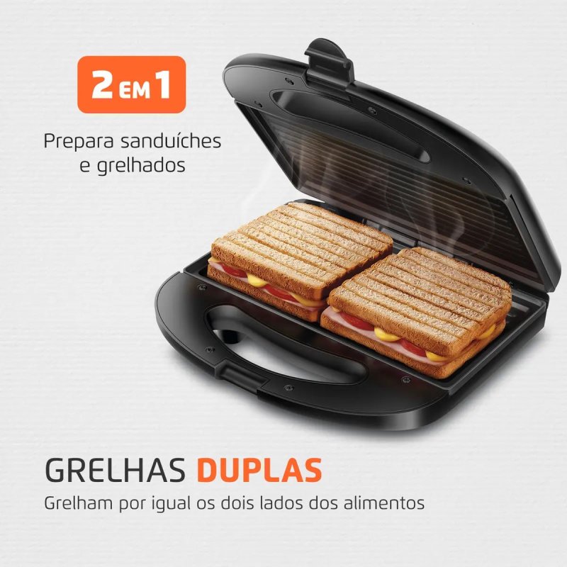 Sanduicheira Mondial Master Grill Mondial 750W