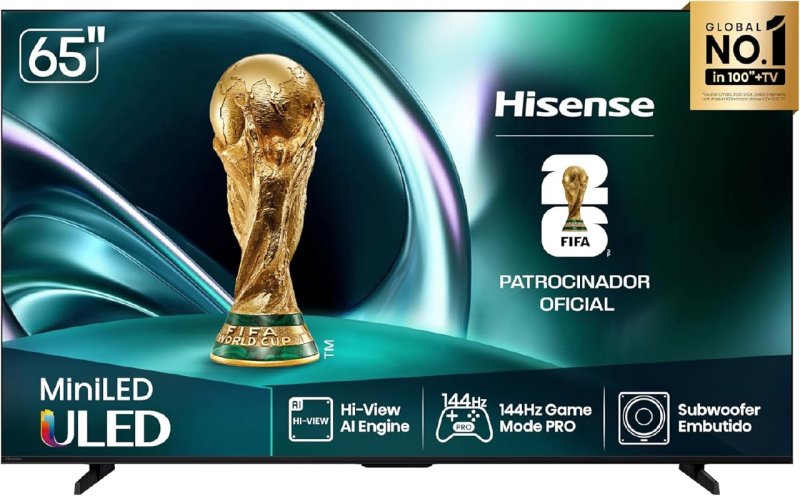 Hisense Smart TV 4K 65 polegadas com Mini LED e recursos avançados