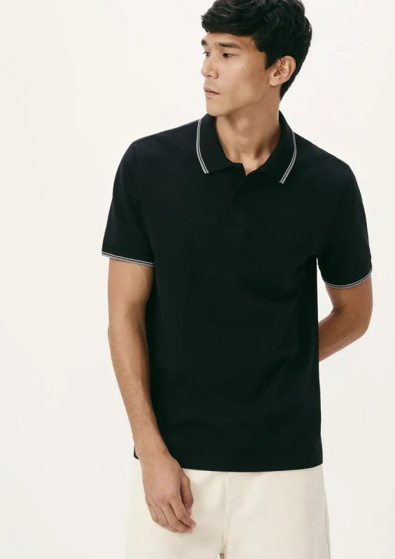 Camisa Polo Masculina Básica Regular Em Algodão