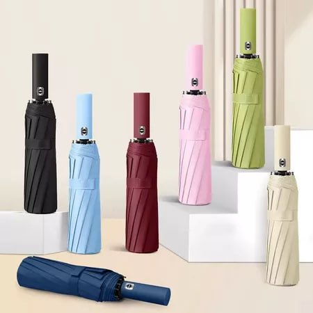 Guarda Chuva Automático Alta Resistência - Proteção UV Vento Forte