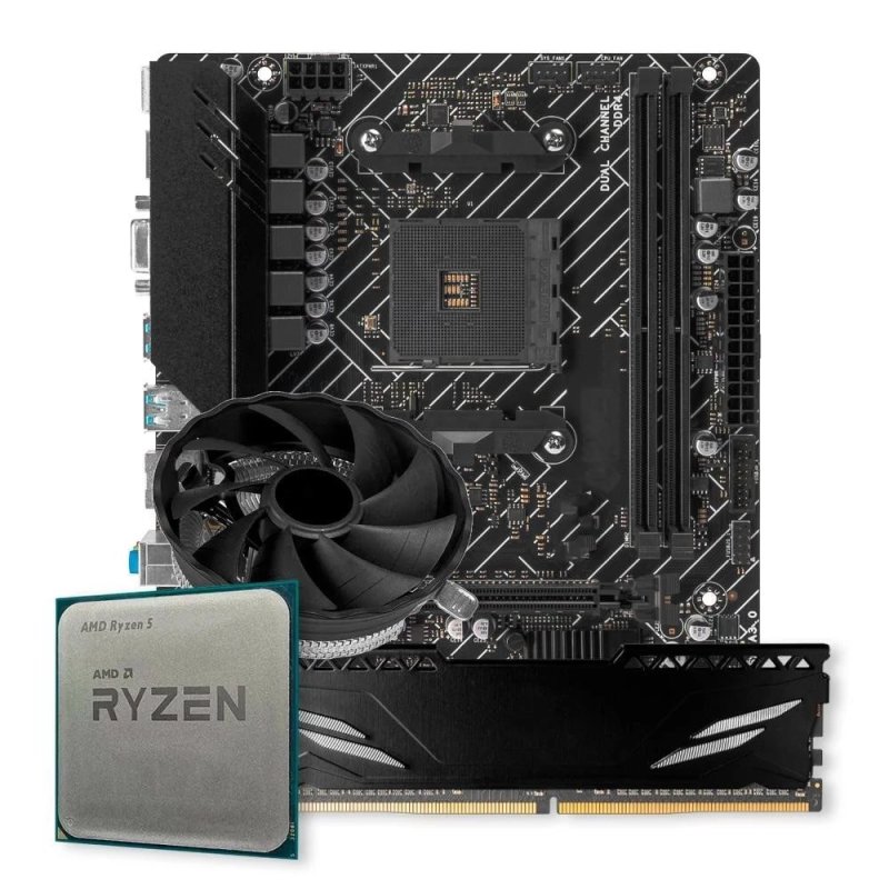 Kit Upgrade Gamer AMD Ryzen 5 5500, AM4, 8GB DDR4