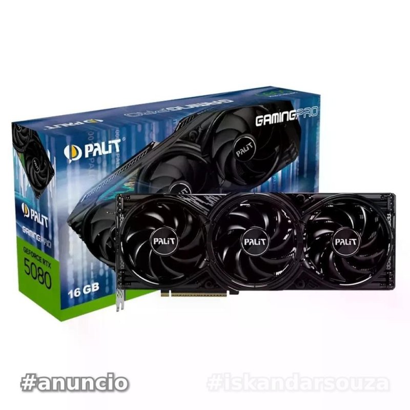 Placa de Vídeo Palit GeForce RTX 5080 GamingPro