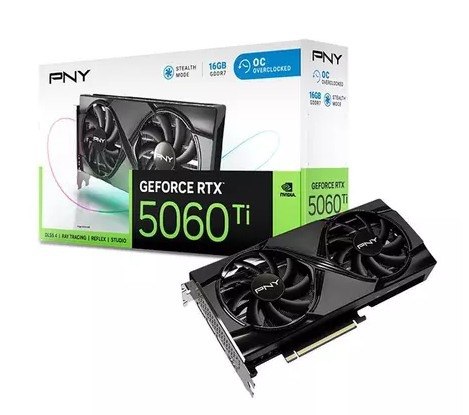 Placa de Video PNY GeForce RTX 5060 Ti Dual OC, 16GB
