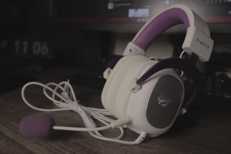 Headphone Fone de Ouvido Havit Purple H2002d