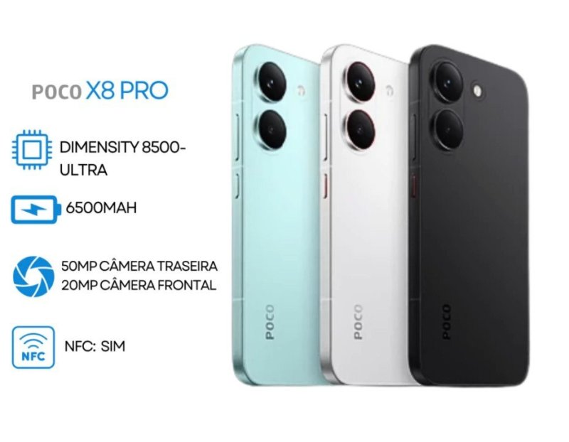 Smartphone Poco X8 PRO de 256GB
