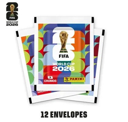 12 Pacotes de Figurinhas Copa do Mundo FIFA 2026 EUA