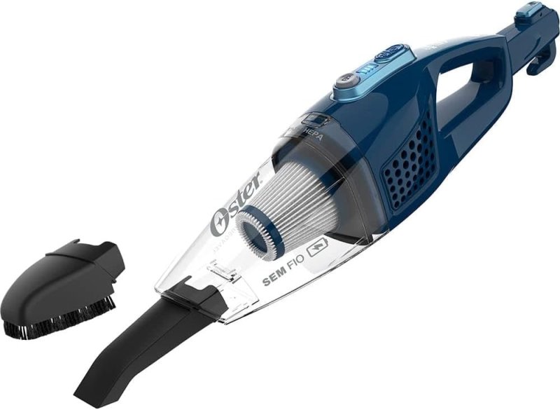 Oster Aspirador Vertical Sem Fio 3 em 1 - 90W - Bateria - Azul