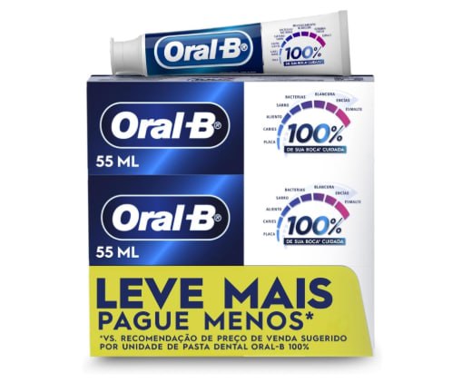 Pack 03 unidades de Pasta de Dente Oral-B de 70g