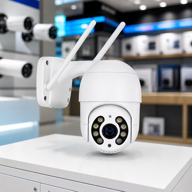 Câmera Ip A8 App Icsee Infravermelho Prova D'água Externa Wifi Hd Cor Branco
