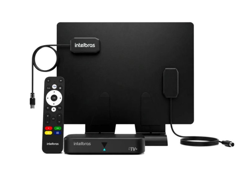 Receptor E Antena Intelbras Rda 300 Dtv+ (tv 3.0)