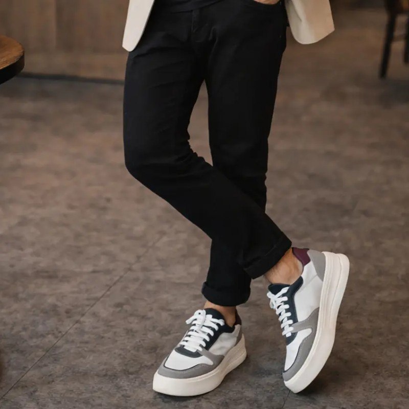 Tênis Masculino Couro Legítimo Premium Forrado Solado Leve (38 a 44)