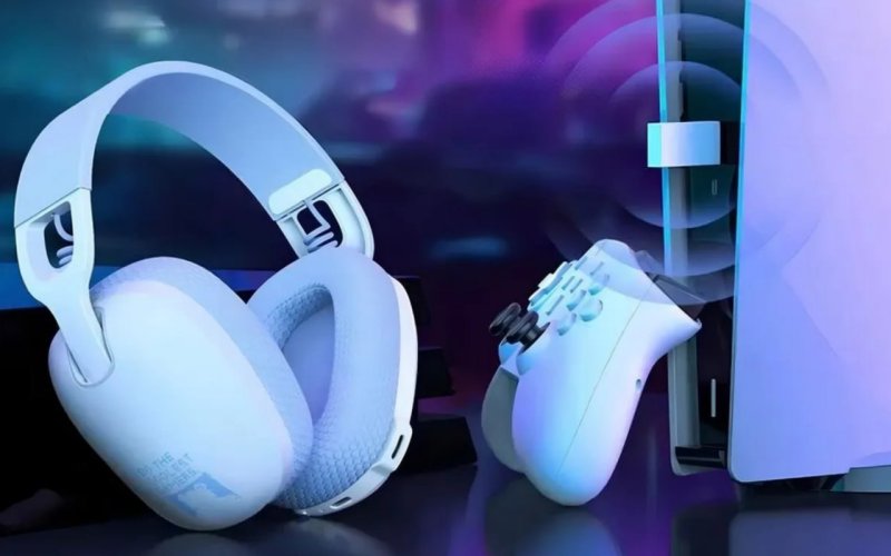 Headset Gamer Sem Fio Onikuma B2 Conexão USB e Bluetooth Cor Branco