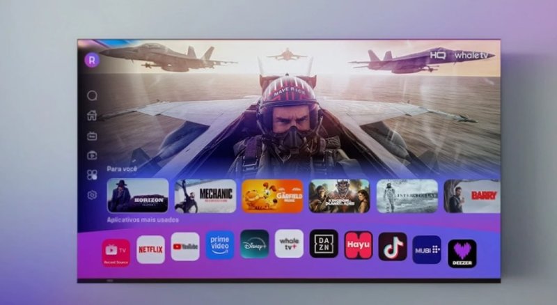 Smart TV HQ QLED 50 Polegadas HQ-QLED50SM 4K Wi-Fi Bluetooth, Dolby Audio, Apps, Netflix, YouTube e Prime Video, 3 HDMI