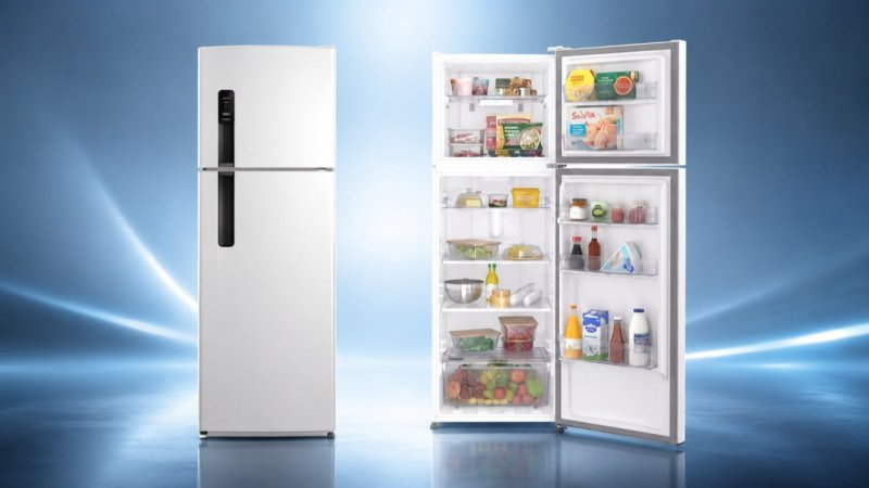 Geladeira Electrolux Frost Free 380L AutoSense Inverter Duplex Branca