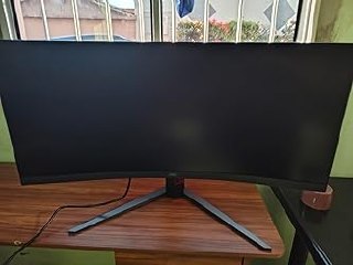 Monitor Gamer Curvo AOC AGON QUAD 34" Ultrawide WQHD 180Hz 0,5ms Base Ajustável