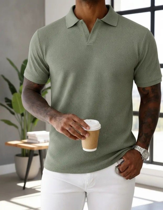 Camiseta Gola Polo Masculina Tricô Premium