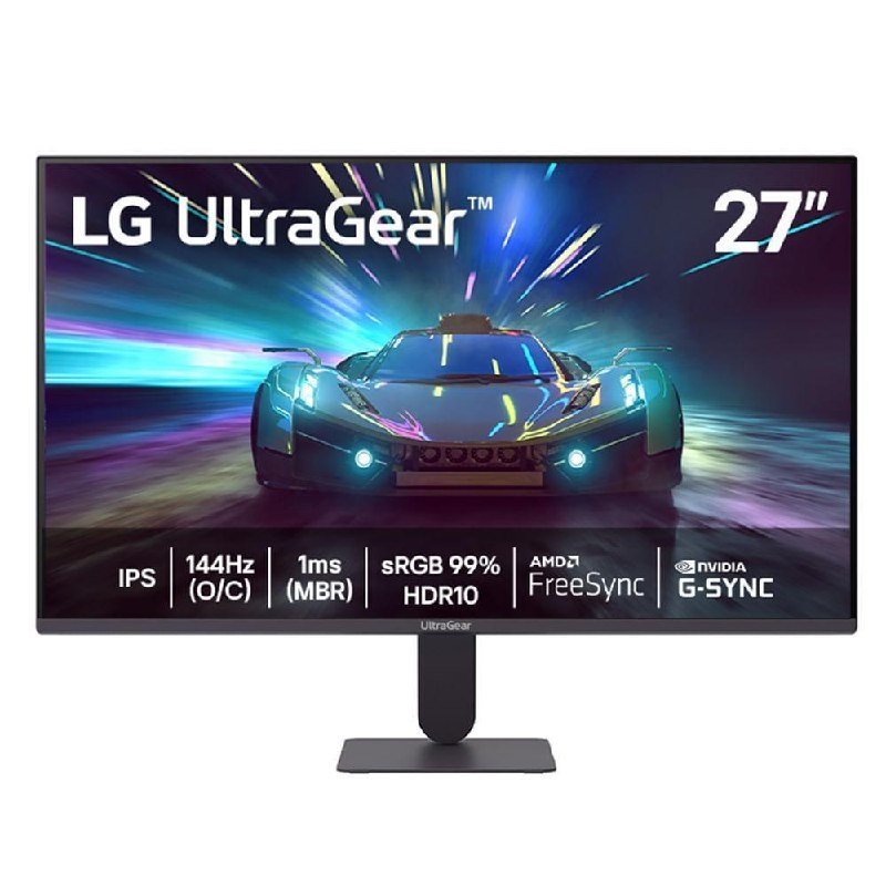 Monitor Gamer UltraGear™ 27" LG Full HD 144Hz 1ms 15000:1 Contraste 27G411A-B