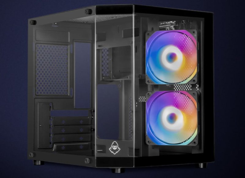 Gabinete Gamer Mancer Cv700m, Lateral De Vidro, Com 2 Fans