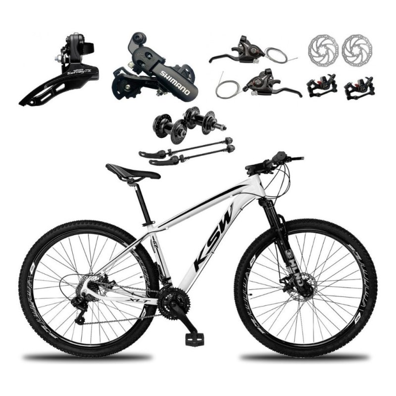 Bicicleta Aro 29 Ksw Xlt com 21 Marchas Shimano e Freios a Disco