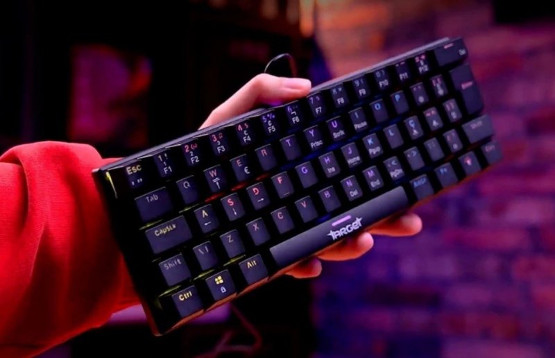 Teclado Mecanico TGT Sherman V3 C1, Rainbow, ABNT2, Switch Vermelho, Preto