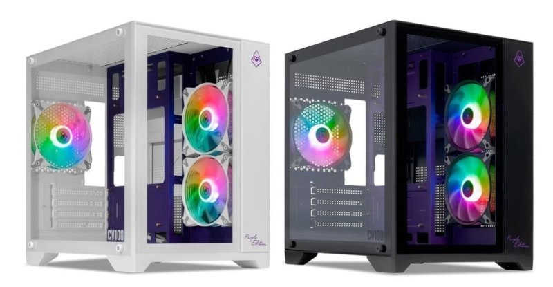 Gabinete Gamer Mancer CV100 Purple Edition
