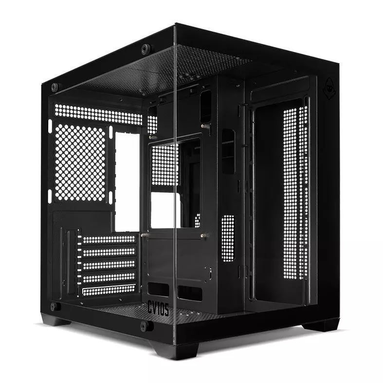 Gabinete Gamer Mancer CV105, Mini-Tower, Lateral de Vidro, Preto