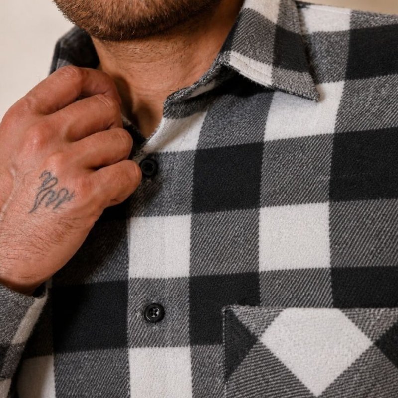 Camisa Xadrez Flanela Manga Longa (3 cores)
