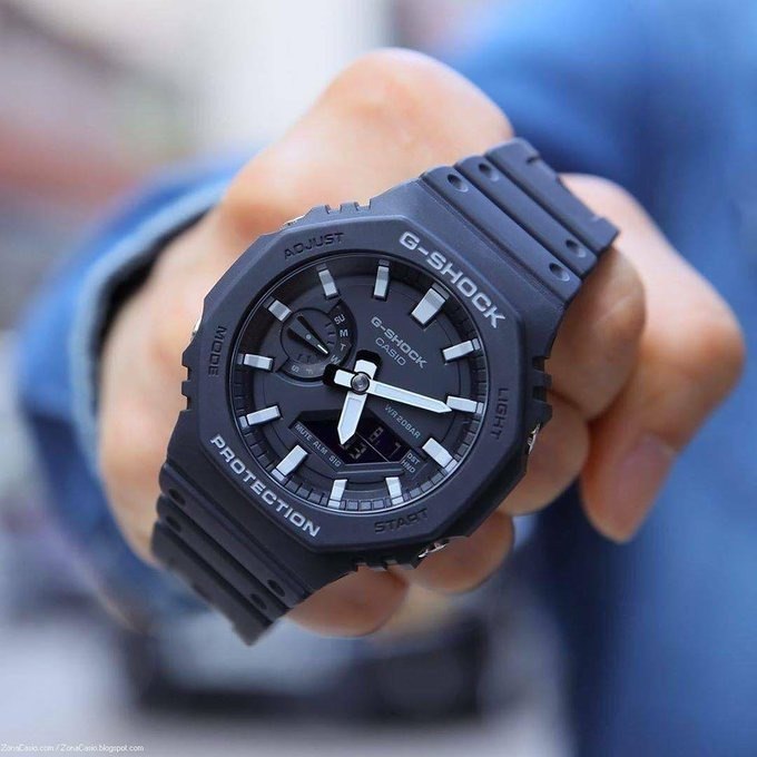 Relógio Casio G-shock Ga-2100-1adr Carbon Core Guard