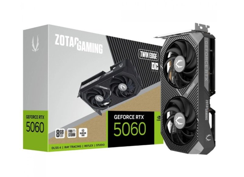 Placa de Vídeo Zotax RTX 5060 Twin Edge OC, 8GB, GDDR7