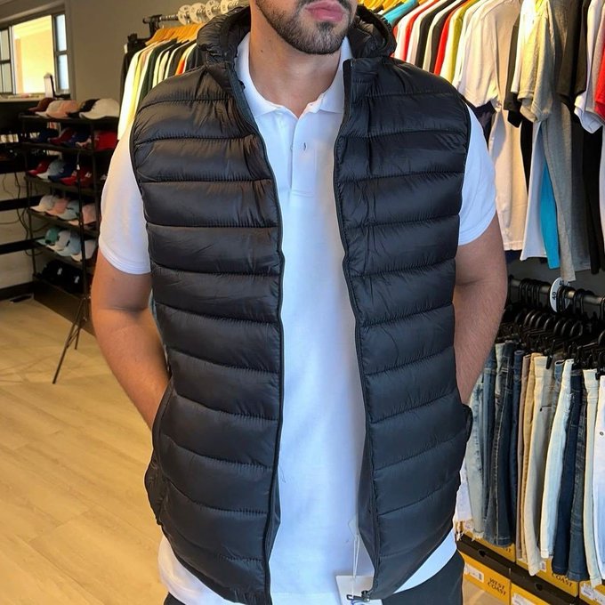 Colete Puffer Masculino Leve Inverno Casual Premium
