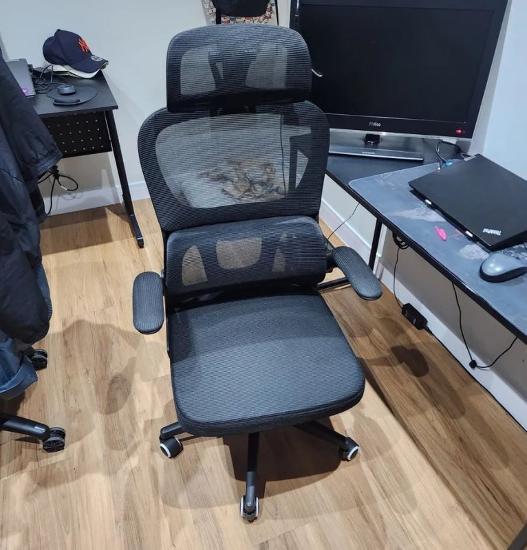 Cadeira Escritório Ergonômica Genebra B500 Luvinco Cor Preto