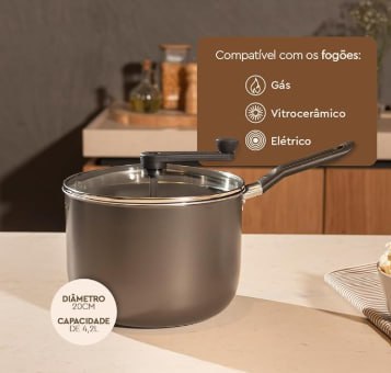 Pipoqueira Brinox Pic Poc, 20x14,5cm, 4,2L