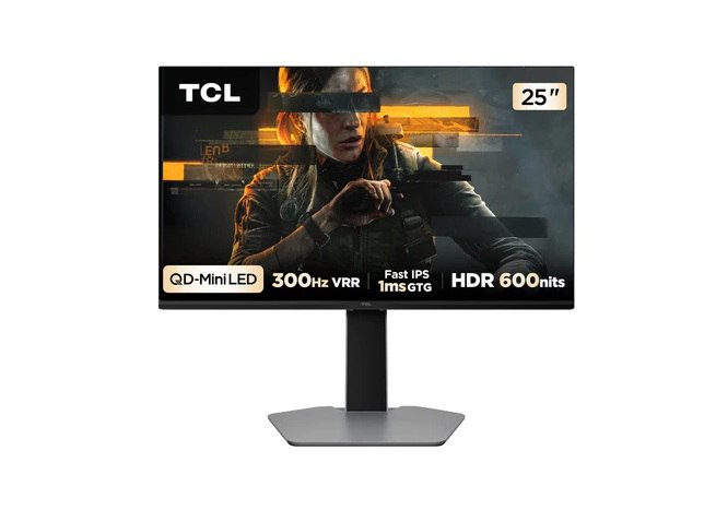 Monitor Gamer TCL 25" QLED Mini LED Full HD G64 300Hz