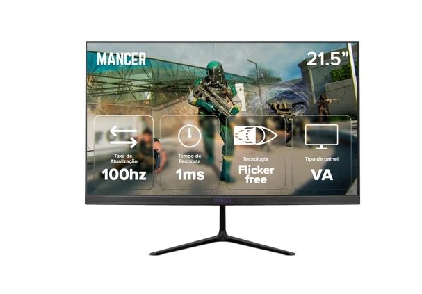 Monitor Gamer Mancer Horizon Z3B, 21.5 Pol, VA, FHD, 1ms, 100Hz, Preto