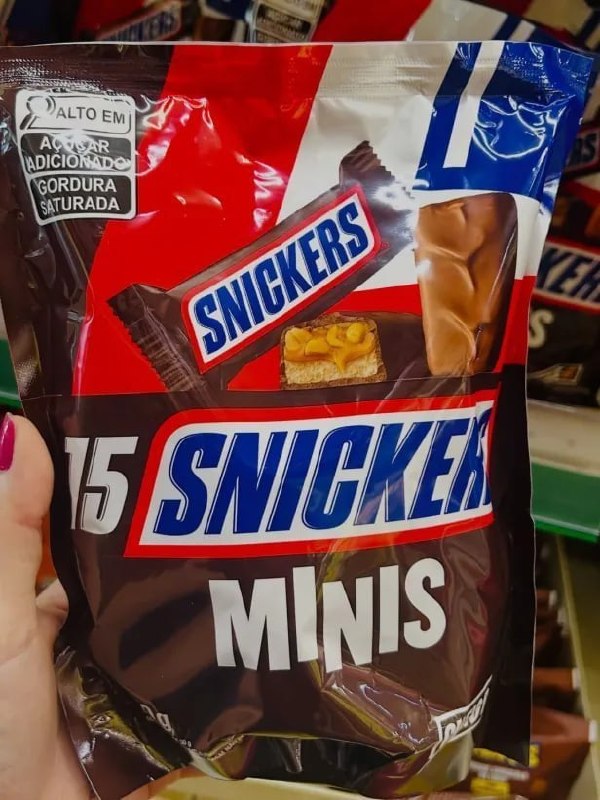 Chocolate Snickers Original Minis 15Un