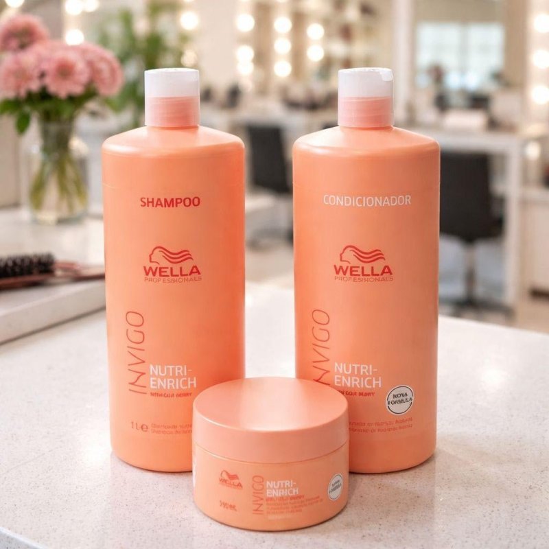 Kit Wella Pro Invigo Shampoo, Condicionador e Máscara