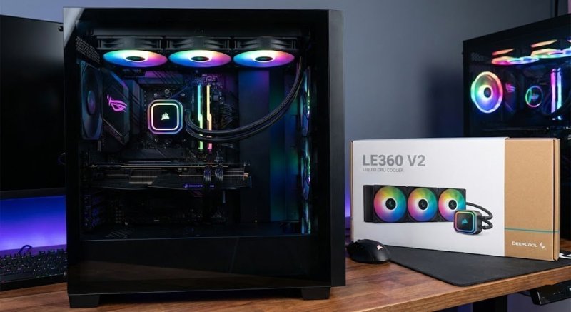 Water Cooler Deepcool Le360 V2 Preto Anti-leak Argb 360mm Argb
