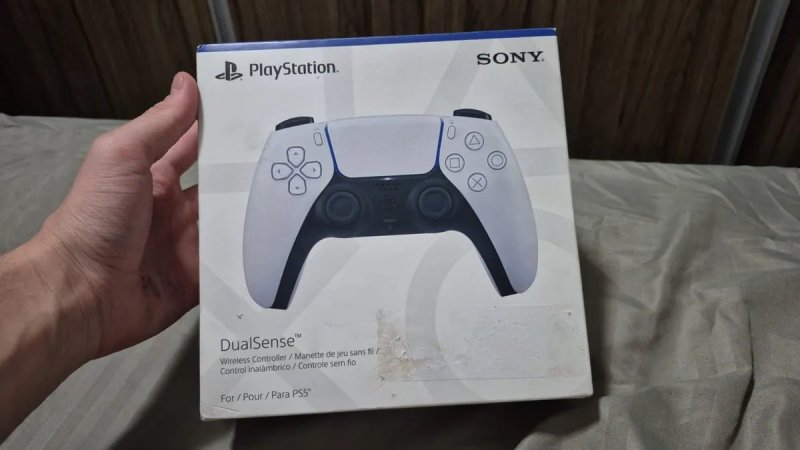Controle Joystick Sem Fio Sony Playstation Dualsense Branco