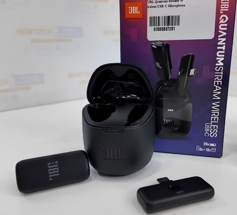 Microfone Jbl Quantum Stream Wireless Conex e3o Usb-c Preto
