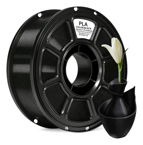 Filamento PLA 1.75mm 1kg (Branco e Preto)