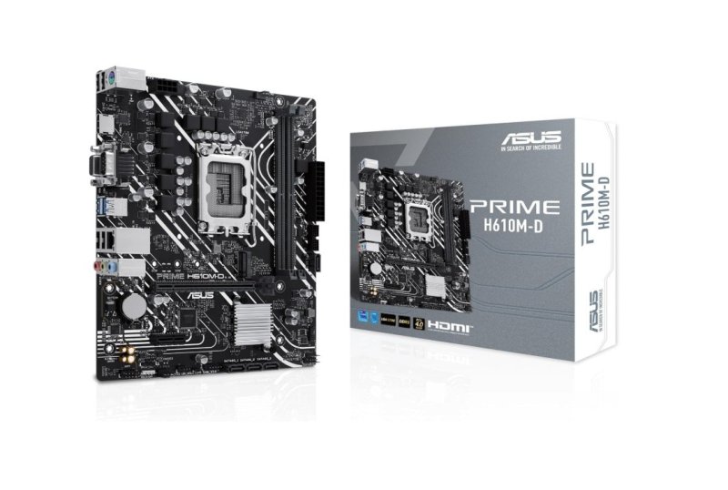 ASUS Placa-mãe Prime H610M-D Intel H610 Micro-ATX (LGA 1700), DDR5