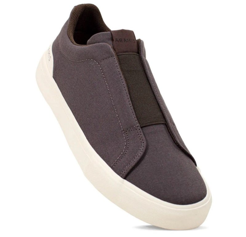 Tênis Aramis Easy Shadow Marrom Masculino Casual Slip On