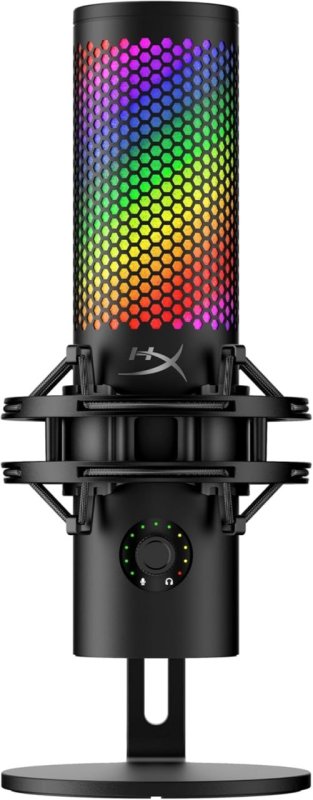 HyperX QuadCast 2 S - Microfone USB - RGB, Streaming e Podcast