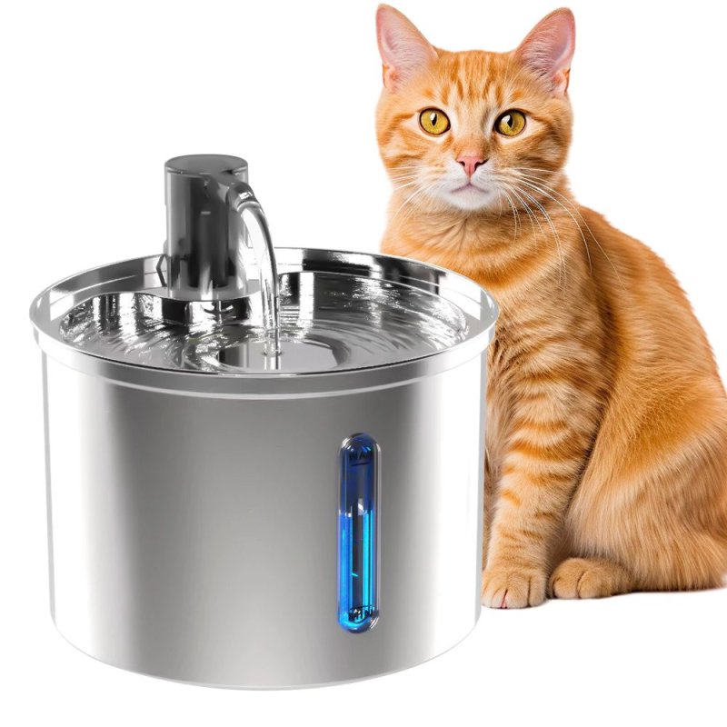 Newpet 3L Bebedouro Pet Inteligente em Aço Inoxidável