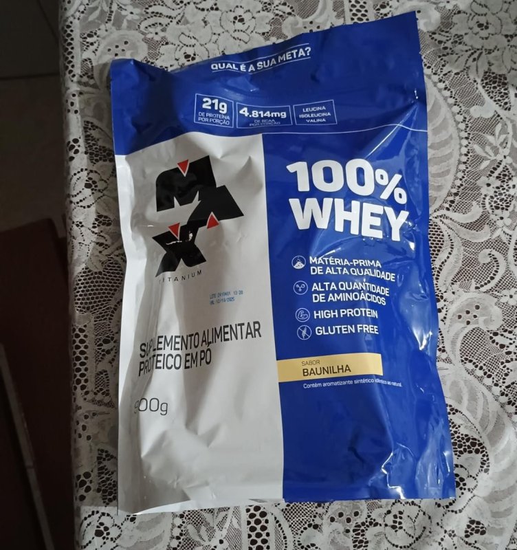 🥉 STARTER PACK DE MAROMBA 100% Whey Refil (900g) - Baunilha - Max Titanium
